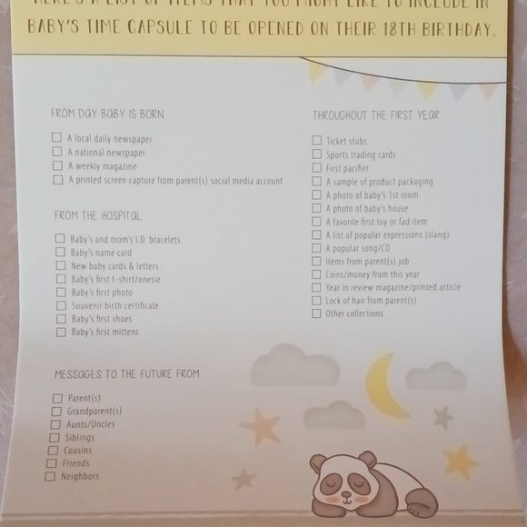 C.R GIBSON BABY TIME CAPSULE - Picture 2 of 9